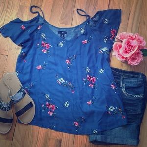 🔥Reduced🔥  Gap Cold Shoulder Floral Print 🌸
